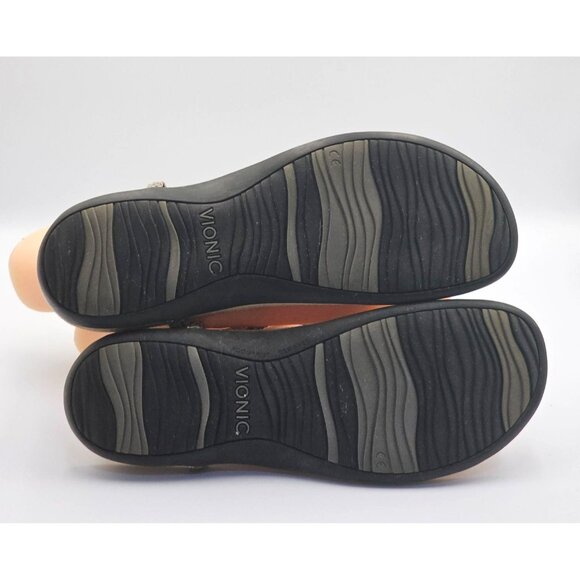 Vionic Women's Snake Print Lizbeth T-strap Orthotic Sandal Sz 11 2525 - Picture 7 of 16